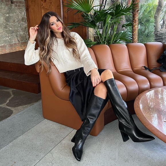 Zara Ecru Rhinestone Openwork Knit Sweater - Picture 7 of 17